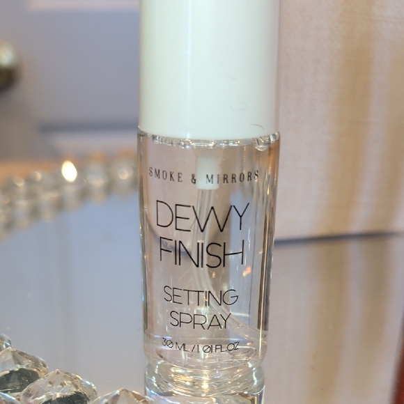 Smoke & Mirrors Glow Dewy Finish Setting Spray and Lip Gloss Duo New - Picture 6 of 7